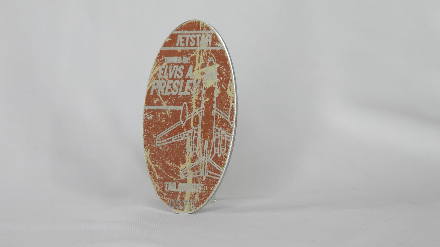 Elvis Jetstar Tag #0100-0999 Gold Level