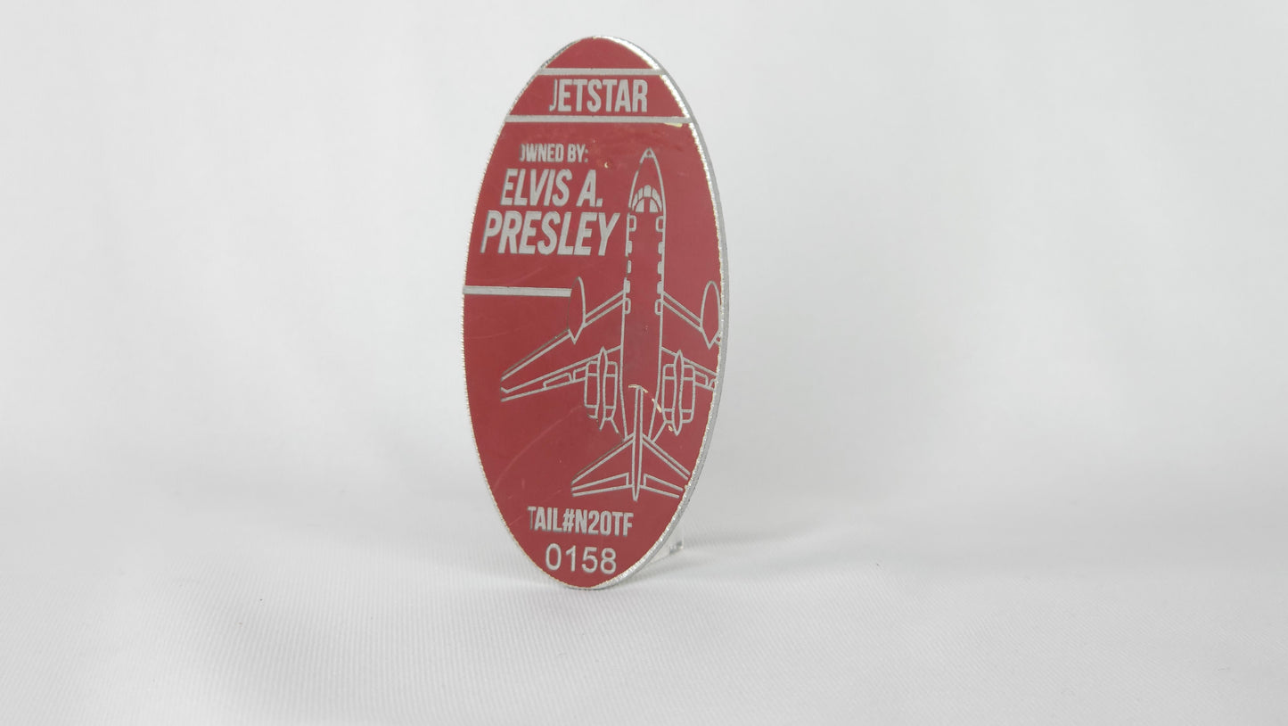Elvis Jetstar Tag #0100-0999 Gold Level